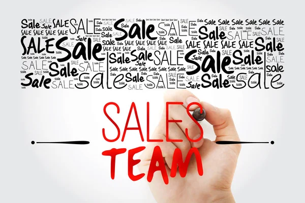 Sales Team word cloud collage — Stock Photo, Image