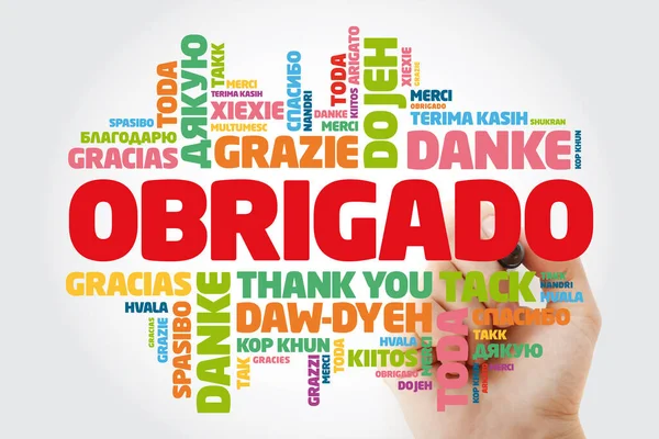 Obrigado (Merci en portugais) Word Cloud — Photo