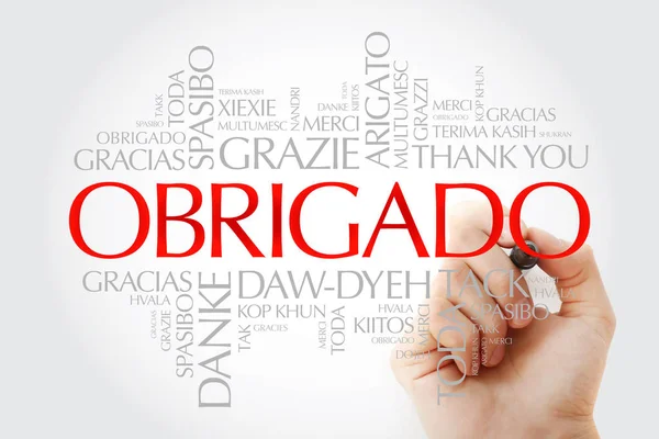 Obrigado (Merci en portugais) Word Cloud — Photo