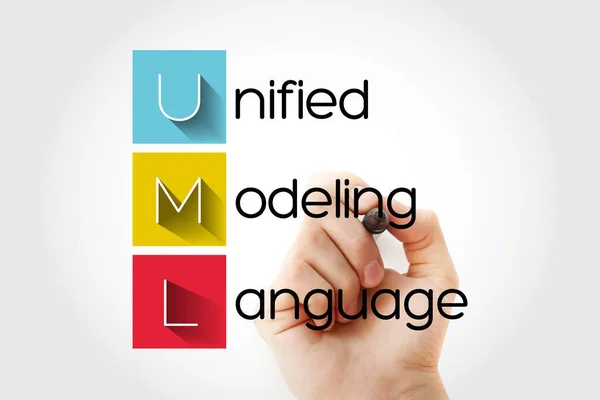 Uml - 통합 모델링 언어 약어 — 스톡 사진