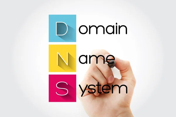 Dns - Domain Name System Akronym — Stockfoto