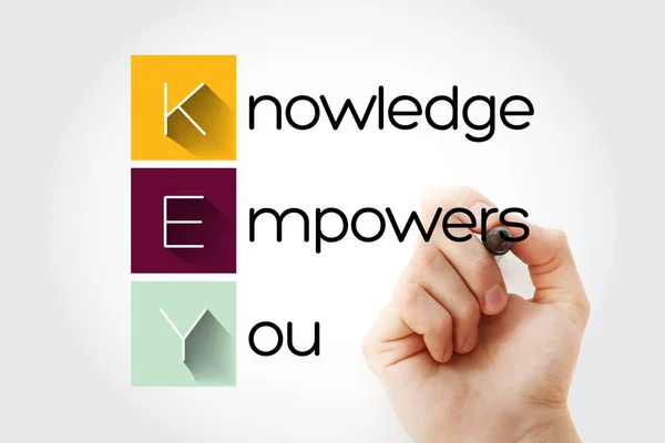 キー – Knowledge Empowers — ストック写真