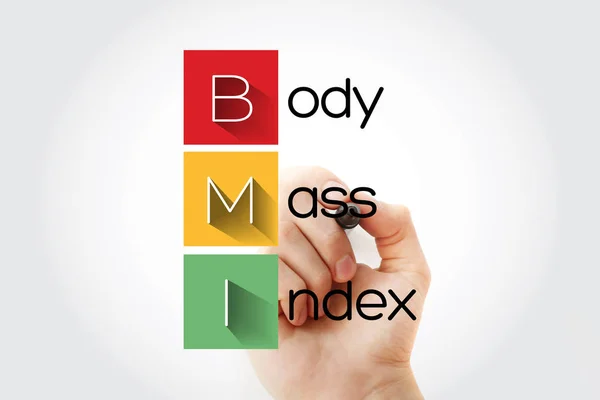 Bmi - akronim wskaźnika masy ciała — Zdjęcie stockowe