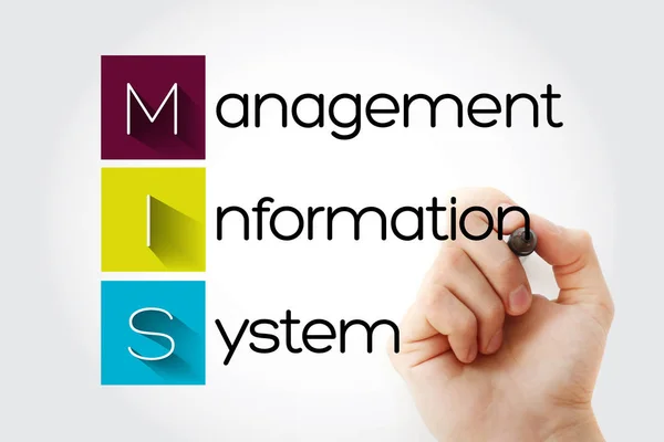 Mis - Management Information System akronym — Stock fotografie