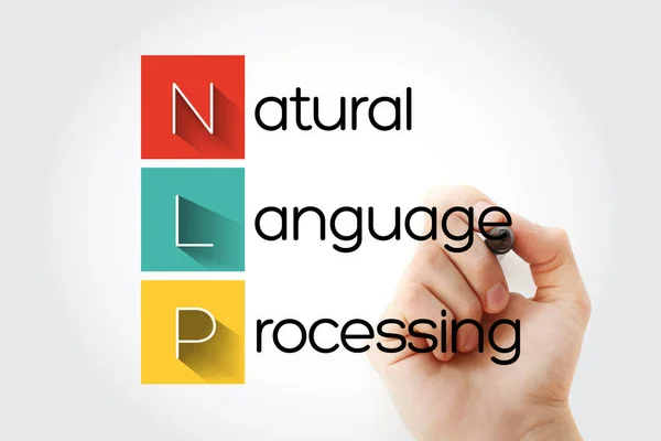 PNL - acronimo di Natural Language Processing — Foto Stock