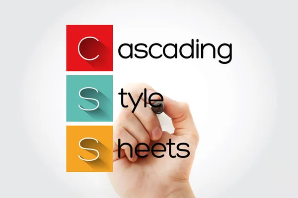 CSS - Folhas de estilo em cascata acrônimo — Fotografia de Stock