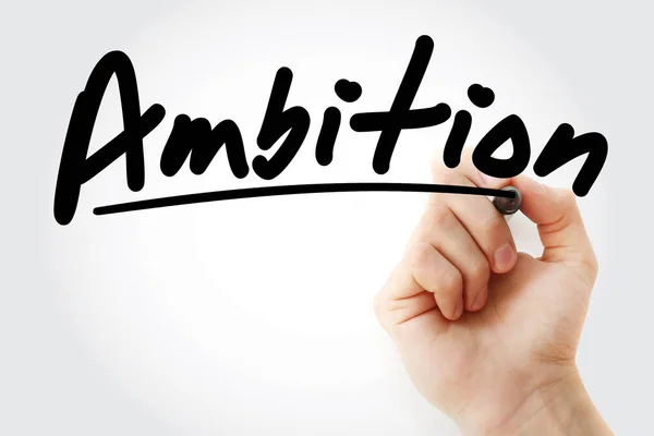 Ambition Text Marker Concept Background — Stock Photo, Image