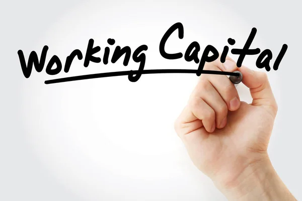 Working Capital Acronym Business Concept Background — Stock Photo, Image