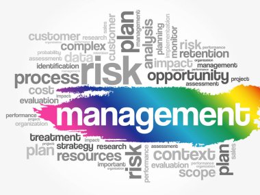 MANAGEMENT kelime bulut kolajı, iş konsepti geçmişi
