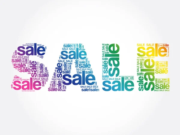 Sale Word Vector Words Cloud Business Concept — Stock Vector