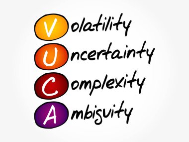 VUCA - Değişkenlik, Belirsizlik, Karmaşıklık, Belirsizlik kısaltması, iş konsepti geçmişi