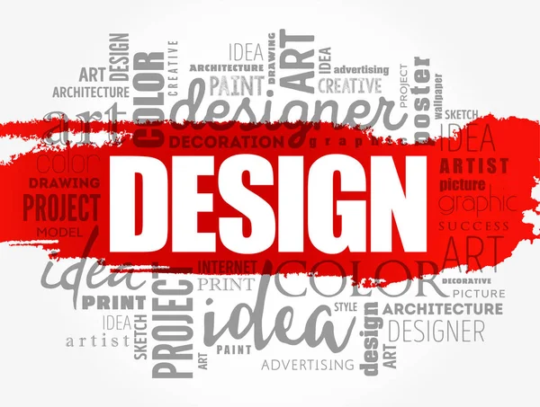 Design Woord Cloud Collage Creatief Business Concept Achtergrond — Stockvector