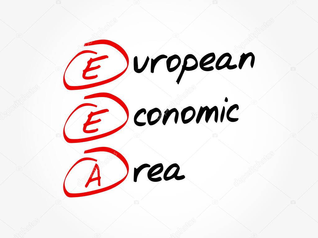EEA - European Economic Area acronym, business concept background