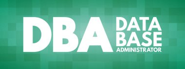 DBA - Veritabanı Yöneticisi, Kısaltma Teknoloji Konsepti Arkaplanı