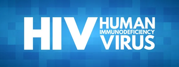 Hiv Nsan Bağışıklık Yetmezliği Virüsü Kısaltma Sağlık Konsepti — Stok Vektör