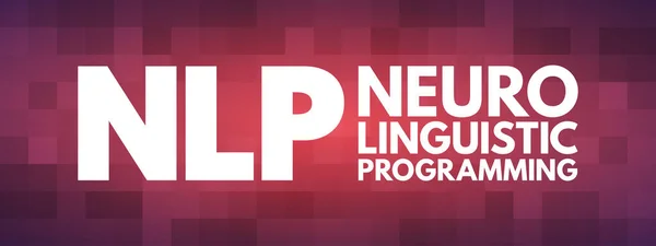 Pnl Acrônimo Programação Neuro Linguística Fundo Conceitual —  Vetores de Stock