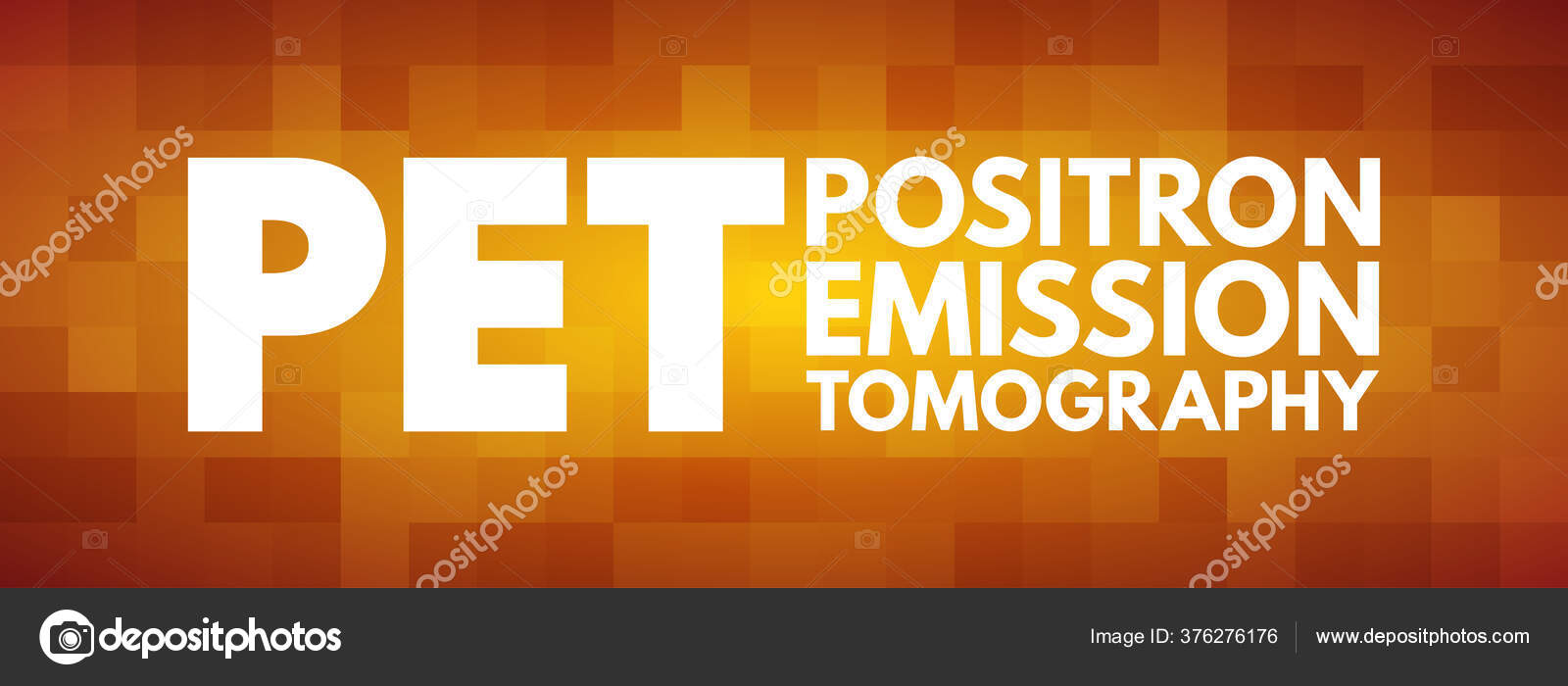 Pet Tomografia Por Emissão Pósitrons Sigla Fundo Conceito Médico imagem