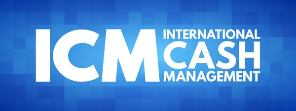 Icm International Cash Management Acronym — стоковий вектор