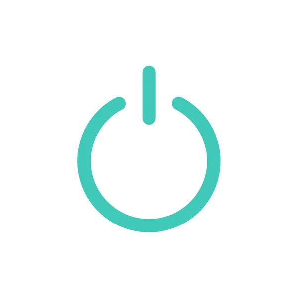 Botão de ícone de botão de energia abstrato para sites ou aplicativos para smartphones ou tablets . —  Vetores de Stock