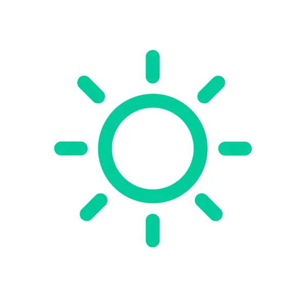 Web tasarım, logo, UI için güneş simgesi vektörü. resimleme — Stok Vektör