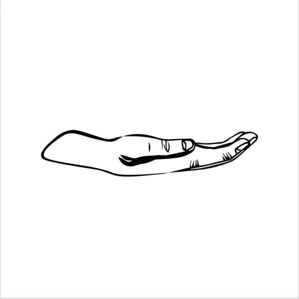 Руки Людина Отримує Ізольовані Значки Векторні Ілюстрації Дизайн Eps — стоковий вектор