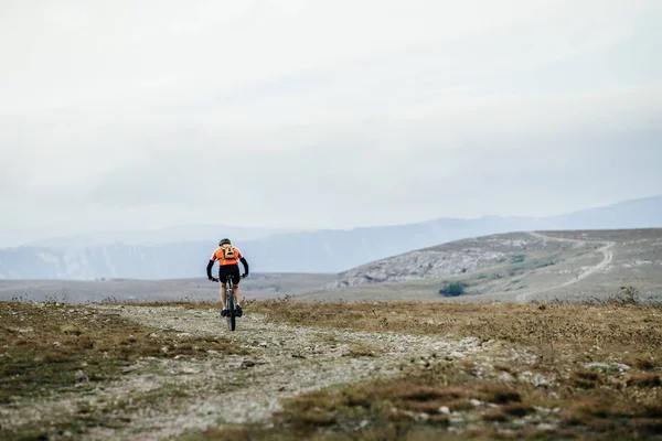 mountainbiker on cycle rides