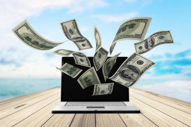 dizüstü bilgisayar ile dolar