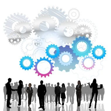 İnsanlar ve dişli mekanizması