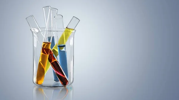Flacons de laboratoire en verre — Photo