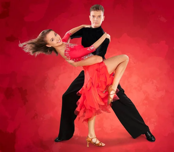 남자와 여자 살사 댄스 — 스톡 사진