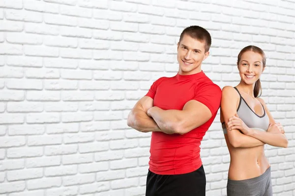 Young sportive couple — Stock Photo, Image