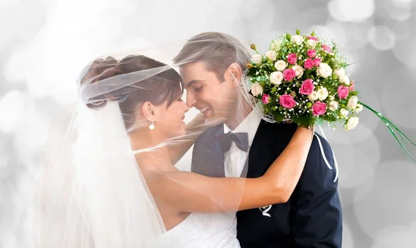 Casado jovem casal — Fotografia de Stock