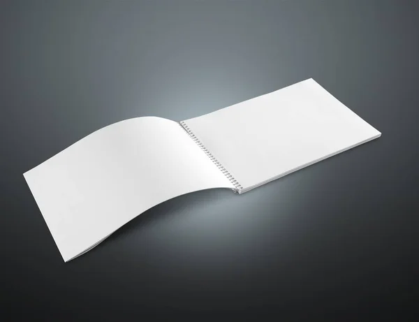 Notebook em branco no fundo — Fotografia de Stock