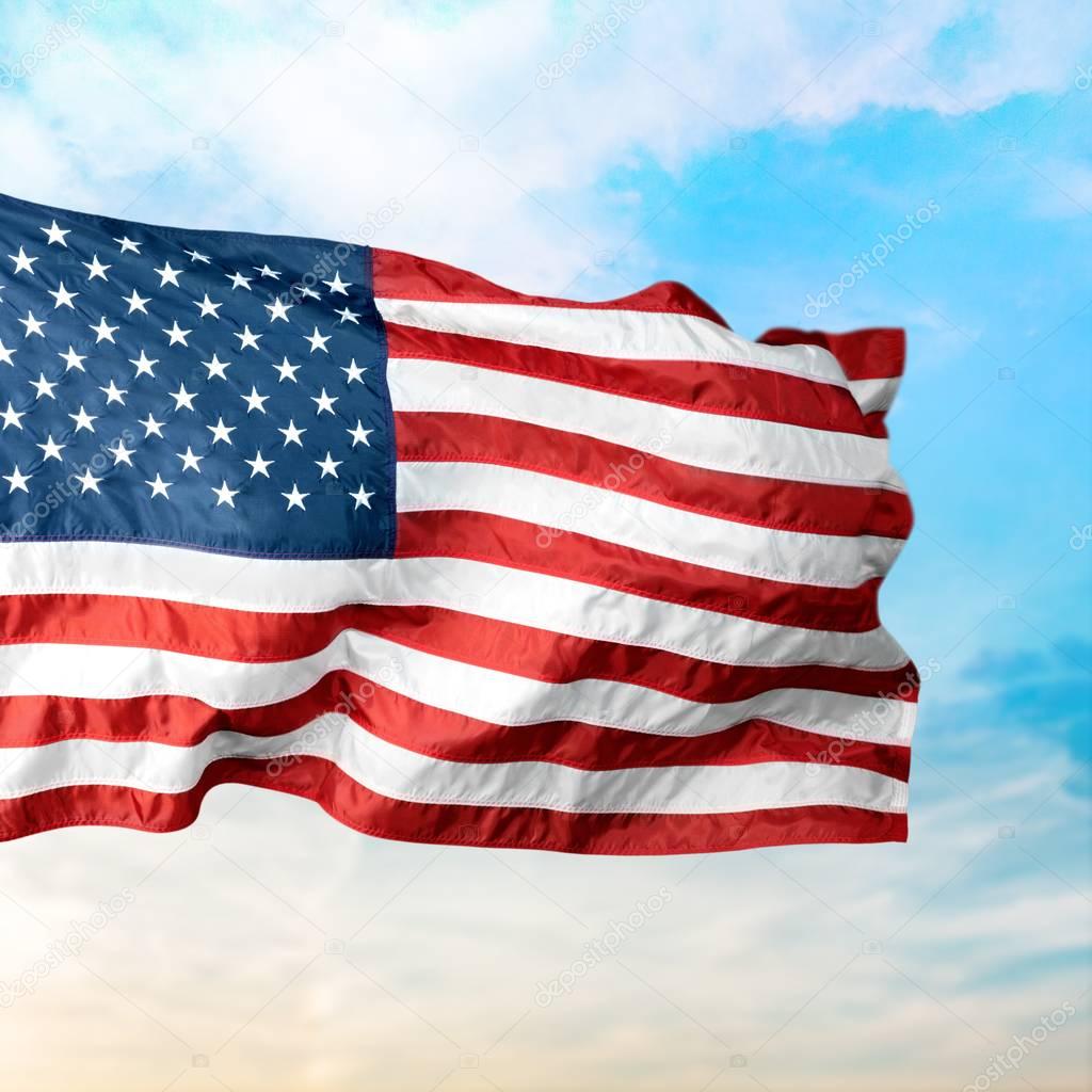 American flag background