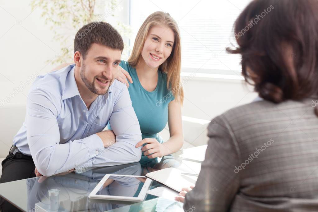 couple meeting financial adviser