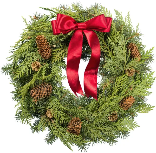 Christmas wreath made of fir tree — Stock Photo, Image