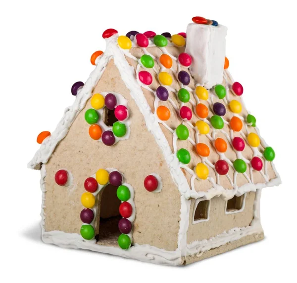 Homemade gingerbread house — Stock Photo, Image