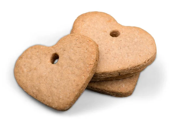 Hjärtformade kanel cookies — Stockfoto