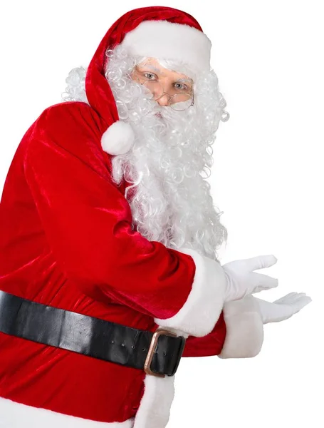 Portret van glimlachen santa claus — Stockfoto