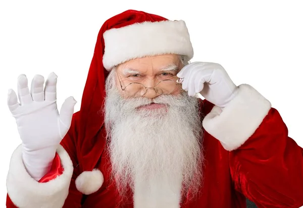 Portret van glimlachen santa claus — Stockfoto