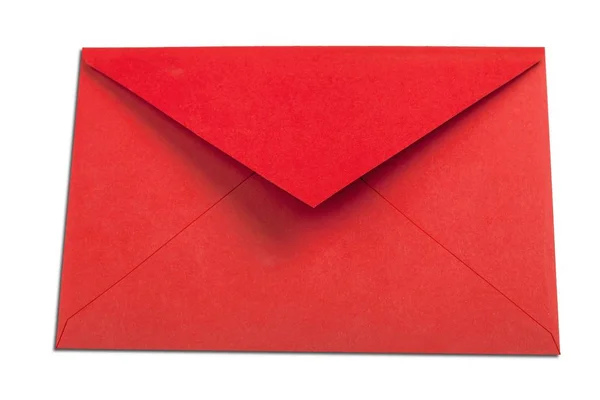 Envelope vermelho fechado — Fotografia de Stock