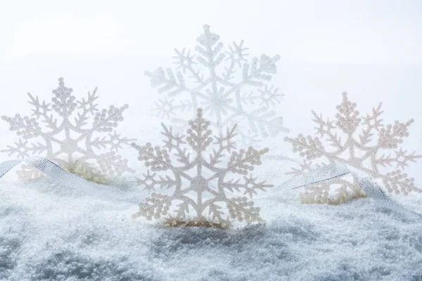 Weihnachten Schneeflocken isoliert — Stockfoto