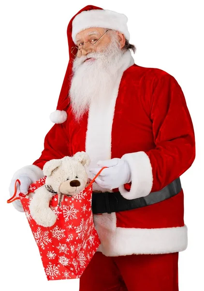 Retrato de santa claus sorridente — Fotografia de Stock