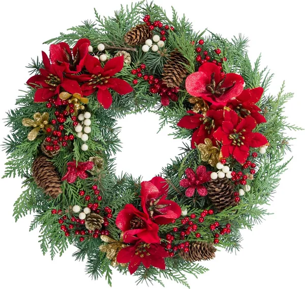 Christmas decorative wreath — Stock Photo, Image