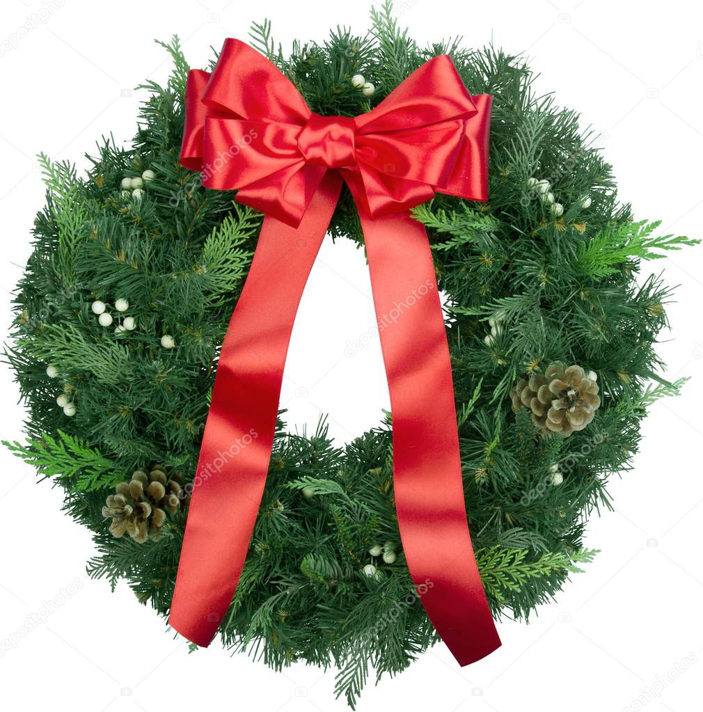 Christmas wreath made of fir tree