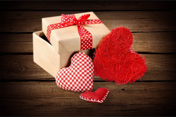 gift box with  ribbon bow