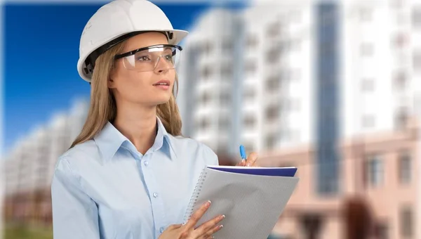 Portrait of young student of architecture — Stock Photo, Image