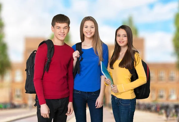 Portret van groep studenten — Stockfoto