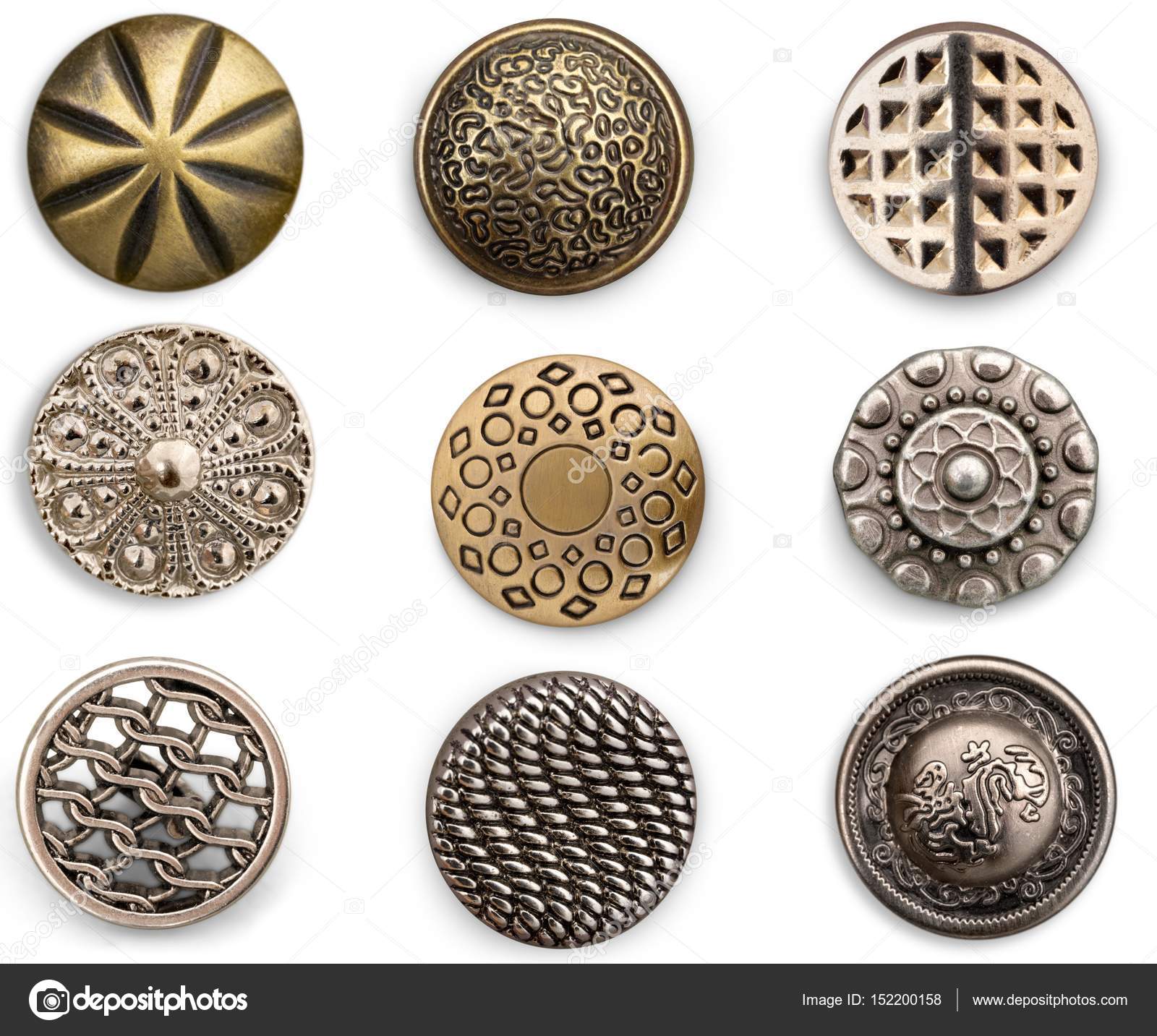 vintage metal buttons
