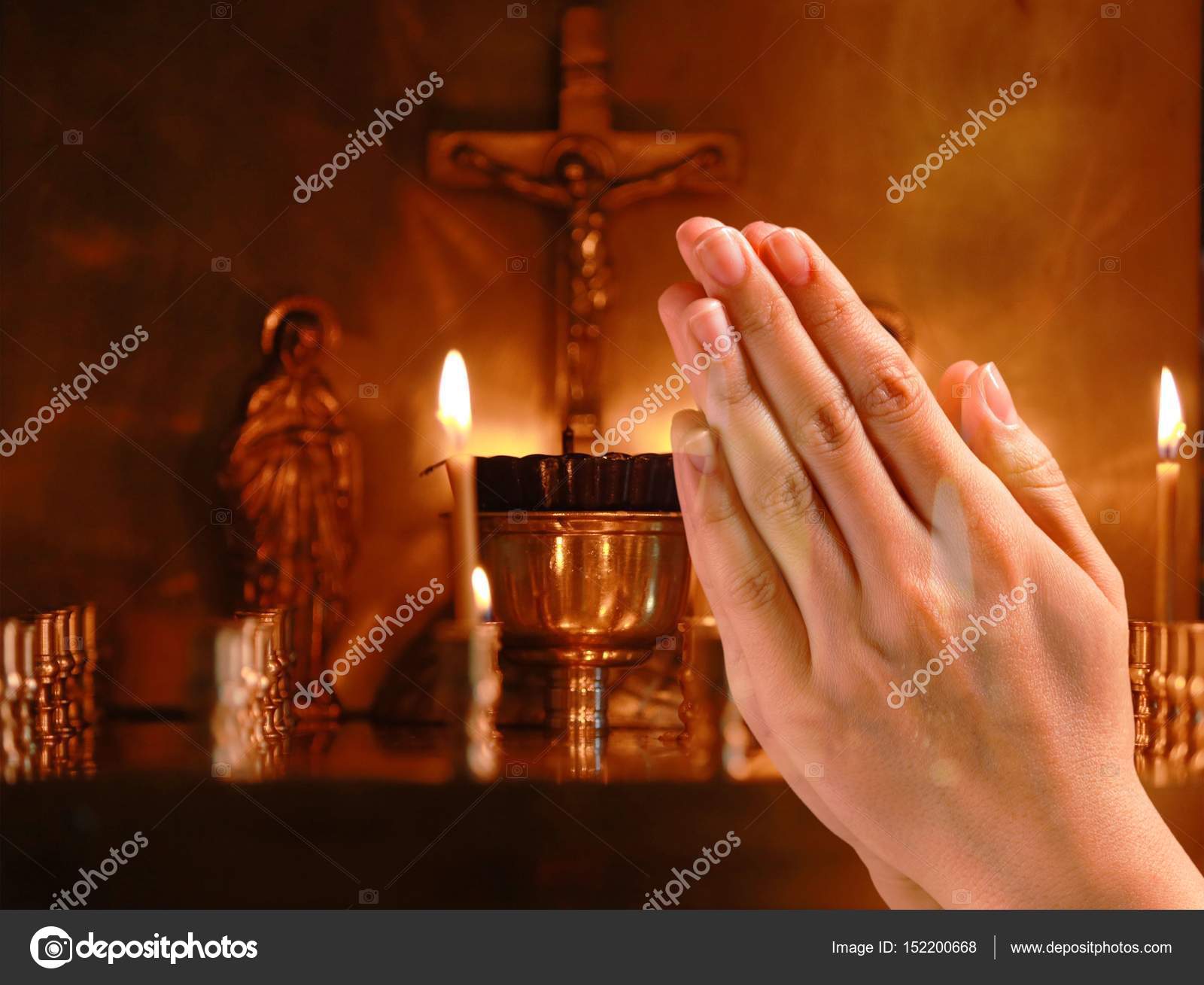 Praying Hands in church Stock Photo by ©billiondigital 152200668